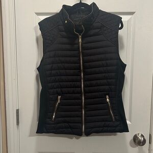 Black Quilted Vest